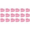 Pssopp 18Pcs Candela a Forma di Cuore Mini Cena Romantica Candela Cena a Lume di Candela Candele Decorative di San Decorazioni per la Casa(Rosa)