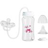 Generico Biberon Anticolica 3 In 1 A Mani Libere, Biberon In Silicone Anticolica, Bottiglia Per Latte Con Flusso Regolabile, Compatta Portatile Antigoccia, Per Auto-alimentazione, Per Bambini