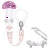 Mam Clip Ciuccio Clip It&Cover con Custodia Porta Succhietto - Rosa