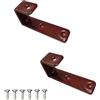 SEIWEI 25 staffe per scaletta in ferro per letto a castello, ganci angolati rivestiti in PVC, accessori per grucce per letto a soppalco, decorazione per letto e scaletta a castello per camper/camper