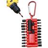 Generico Set Di Punte Per Cacciavite - Kit Portatile Resistente agli Urti con Moschettone - Inserti in Acciaio S2 per Avvitatore,Per Trapani Riparazione Auto E Bici Manutenzione Veicoli E Falegnameria Montaggi