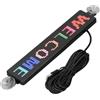 Eujgoov Insegna a LED per Auto, Insegna a LED Personalizzata USB Programmabile a Colori Controllo App Bluetooth Display a LED Insegna per Finestra a LED per Auto DC5V 12x72