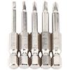 Ejoyous 5pcs 50mm 1/4 Set di Punte per Cacciavite Triangolare Magnetico, Δ1.8/Δ2.0/Δ2.3/Δ2.7/Δ3.0 Forte Magnetismo per la Lavorazione del Legno