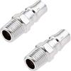 SagaSave 2 raccordi per tubi dell'aria per linea d'aria, connettori durevoli per linea d'aria, accoppiatore per filettatura maschio, connettori a sgancio rapido, spina per compressore d'aria, PM30-3/8 ''