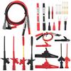 Walfront 28Pcs Sonda Multimetro P1300F Kit Cavi di Prova Multimetro Cavi di Prova Multimetro Kit Cavi di Prova Elettronici Cavi di Prova con Spina a Banana da 4 Mm Cavi di Prova Sostituibili Strumenti