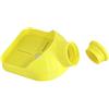 Milageto Aspiratore di polvere per trapano a foro 3,3x4 pollici per artigianato domestico, costruzione, accessorio multiuso leggero e riutilizzabile con guida, Giallo