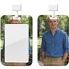 Solarix Porta Badge Personalizzato con Nome e Foto, Accessorio per Ufficio, Infermieri, Insegnanti, Studenti e Personale Medico (Stile 1)
