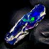 OPAL EMPIRE Black Opal Grezzo Naturale Etiopia Fire Opal 6,2 Ct 23x11 mm 1 Pz