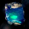 OPAL EMPIRE Opale Naturale Grezzo Nero Ethiopian Black Fire Opal 6,20 Ct 13x11 mm