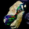 OPAL EMPIRE Opale Nero Ethiopian Black Fire Opal Grezzo Naturale 9.50 Ct 22x15 mm