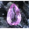 Ringraziamento Regalo Certificato Rosa Naturale Danburite 6.10 KT Pera Gemma