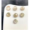 NATURAL ROSE CUT DIAMONDS Natural Diamond Lotto Taglio Tondo Brilliant 0.35 carat 7 Pezzi
