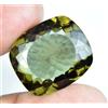 Naturale Hiddenite 25.55 KT Verde Estremamente Raro Certificato Fantastico Gemma