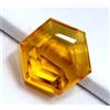 Naturale Giallo Citrino 410 KT Esagonale Taglio Brasiliano Certificato Loose