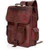 Fatto a mano Zaino Da Viaggio Hello Win In Pelle Grande Vintage Da Uomo Unisex