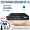 Lenovo Mini PC LENOVO ThinkCentre M910Q Cpu i5-6500T Ram 8Gb DDR4 SSD 240GB Win11Pro