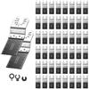 VEVOR Set da 50 Lame Bimetalliche per Utensile Oscillante, Lame Universali per Multiutensile a Rilascio Rapido, per Chiodi, Metallo Morbido e Legno, Compatibili con DeWalt, Milwaukee, Bosch e Ryobi