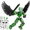 Generico Figura Mobile a 13 Sezioni, Mini Robot di Pezzi Stampato in 3D con Ac-cessori Multipli, Articolazioni Mobili, Per Casa, Scuola, Aula e Viaggi