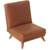 kowaku Poltroncina Miniatura Imbottita Gambe in Legno Poltroncina Miniatura Realistica Decorazione Modellino per Arredo Stanza, Divano Sedia In PU Color Caramello