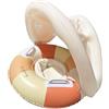 CHIBIWER Galleggiante con Parasole, PVC Salvagente Neonato con Parasole, Gonfiabile Mare, Anello da Nuoto Piegevole Sicuro con Sedile E Ombrellone per Giardino E Esterno
