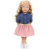 Our Generation - Bambola da 46 cm - Capelli biondi e occhi verdi - Vestiti per bambole con top volant e gonna rosa - Gioco di ruolo - Giocattoli per bambini dai 3 anni - Emily