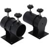 AUNMAS Portaombrellone, Portaombrellone da Patio in Acciaio al Carbonio Resistente con Accessori per L'Installazione Morsetto per Ombrellone da Esterno per Ringhiere del Ponte Cortile