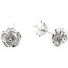81stgeneration Orecchini a Bottone a Forma di Rosa in Argento Sterling 925 per Donna | Orecchini a Bottone con Piccoli Fiori 3d | Design Floreale Botanico | Gioielli Romantici Ispirati alla Natura