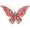 Hztyyier Spilla a Farfalla con Accessorio elegante con Decorazione vistosa, Cristalli colorati e scintillanti, per donne e ragazze, regali fashion e occasioni speciali