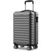 NUMADA - Trolley Bagaglio a Mano 55x40x20 (31L) Upfly XS Ultra Leggero ABS con Chiusura con Combinazione e 4 Ruote Doppie | Grigio