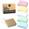 OfficeTree 500x Flash Cards Vuote A8-5 Colori - Flash Paper con Anello e Scatola - Flashcards Righe schede Educative per Esami e Appunti - Index Cards - Flashcard per il Vocabolario
