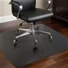 COSYLAND Tappeto Sedia Ufficio Nero Opaco - Tappeto per Sedia con Ruote Antigraffio, Protezione Pavimenti, Superficie Satinata per Casa e Ufficio （120 x 120 cm）