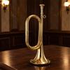 Bugle in Ottone Color Oro Tromba Bugle Compatto