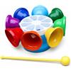 Percussione Rotante a 8 Note Base Arrotondata Campanelli Rotanti Plastica