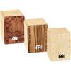 Meinl Percussion Cajon Shaker Set - Mini Strumento Musicale - Idea Regalo - Betulla Baltica, Zebrano Esotico, Radica di Bubinga, Natural (SH50-SET)