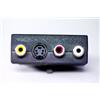 ADATTATORE SCART 21 POLI MASCHIO / 3 X CINCH RCA FEMMINA + 4 POLI SVHS FEMMINA CON SELETTORE