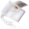 SagaSave 100 sacchetti da tè vuoti 5 x 7 cm, 8 x 10 cm, 14 x 16 cm, 20 x 25 cm, in tessuto non tessuto con coulisse, per tè, caffè, erbe, lavanda, cottura
