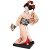 F Fityle Statua di bambola geisha giapponese etnica da 9 pollici, scultura giocattolo unica, bambola kimono, statuetta da collezione per la decorazione della, Style G