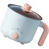 Akozon Pentola Elettrica Riscaldamento Rapido Protezione Automatica dall'interruzione 'alimentazione Mini Fornello Elettrico per Noodle Anti-secco Senza Rivestimento in Acciaio