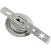 Lawnrden Accessorio per tritacarne, Macchina per biscotti Pressa per biscotti in metallo 4 forme Accessorio per tritacarne Pasta per pasticceria Macchina per noodle per cucina domestica Panetteria, 5#