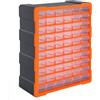 DURHAND Cassettiera Box Officina Muro in Plastica Porta Minuteria 60 cassetti Multiuso 38 × 16 × 47.5cm