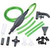Carehabi Set per Il Cambio dell'Acqua dell'acquario, 2 in 1, pulitore per Ghiaia e Sabbia, con Pompa Manuale e Filtro, aspiratore Regolabile per la Pulizia dell'acquario