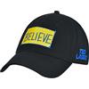 Concept One Ted Lasso Dad Hat, Believe Cappello da Baseball Regolabile in Cotone con Tesa Curva Cappellino, Nero, Taglia Unica Unisex-Adulto