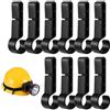 Generic Clip per torcia frontale per cappello rigido | Ganci per casco con supporto per faro da 10 pezzi - Morsetti per cappello duro di sicurezza per la manutenzione dei petroliferi per