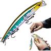 Generisch Crank Baits | Esca artificiale dura realistica resistente agli urti | Crankbait galleggiante per mare, barriera, grondaia profonda, fiumi, laghi, laghi, laghi