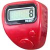 Generic Contatore digitale silenzioso a 5 clicker, display LCD, contatore digitale per dita, visibilità chiara e tracciamento accurato, contatore elettronico per dita per il conteggio delle merci di