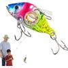 Generic Esca da pesca - Esca da pesca d'acqua con LED integrato,Esca morbida con LED integrato galleggiante, per acqua e salata fiumi laghi stagni pesca traina