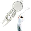 Generisch da golf e marcatore per palline, strumento di riparazione per marcatori per palline da golf, in lega di zinco, da golf antiruggine, robusti e antiscivolo, per supporto per mazze