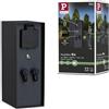 Paulmann 94701 Lampada esterni Plug&Shine accessorio colonna per prese elettriche Rio sensore crepuscolare IP44 antracite 2x 230V 2x Plug & Shine 24V