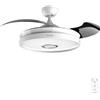 Cecotec Ventilatore da Soffitto con Luce LED e Altoparlante Energysilence Aero 4360 Invisible Sound. 35W. Altoparlante Bluetooth. 6 Velocità. Pale Retrattili. Telecomando. Timer. LED. Design Elegante