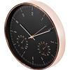 Maclean Orologio da Parete CE70 GV 12'' 30cm con e Igrometro 2 Colori Oro Argento (Oro)